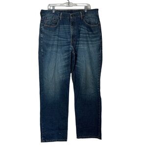 LEVI’S 550 Straight Leg Jeans Size 38X32 
Has Distressing See Photos 100% Cotton